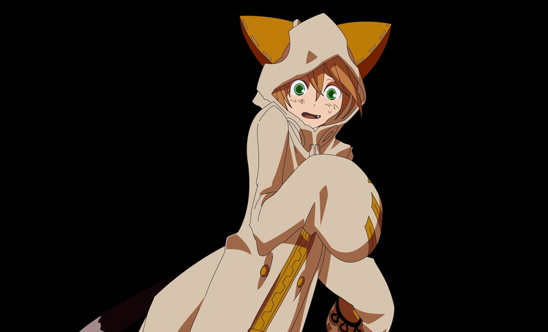 俯拍视角二次元猫耳娘壁纸 氛围感拉满