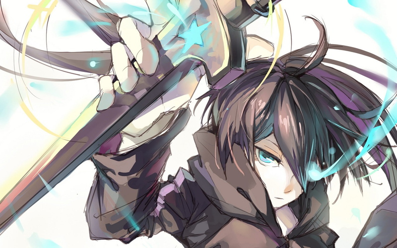 黑岩射手绝美壁纸合集！蓝发双马尾少女氛围感拉满