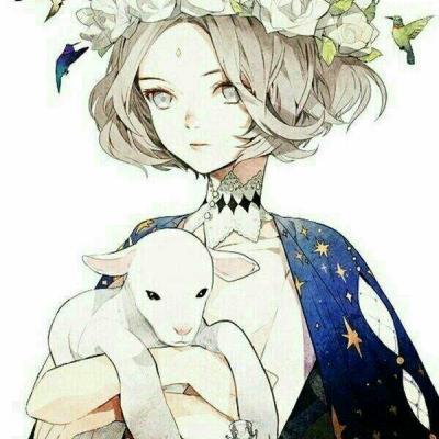 16张女生动漫手绘小清新QQ头像合集