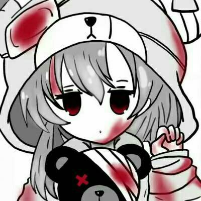 32张高清黑暗丧气动漫女生头像 氛围感拉满