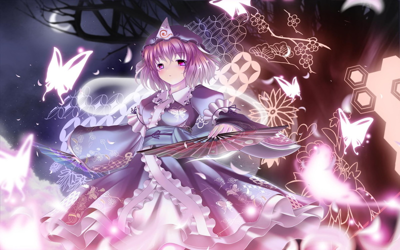 东方project幽幽子绝美壁纸 还有多款人气角色同人图