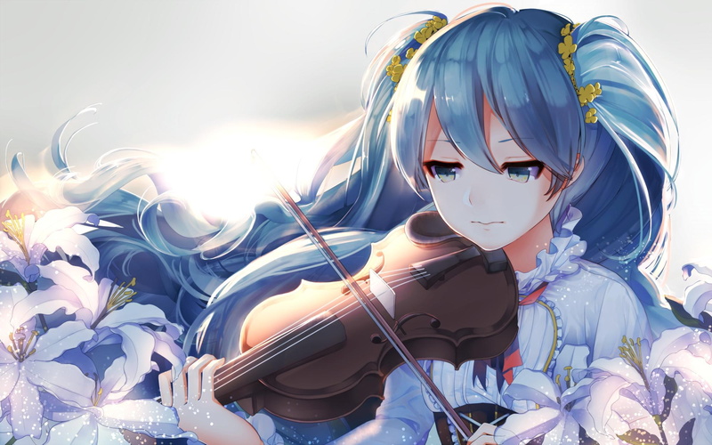 720P高清！初音未来我的世界主题手机壁纸