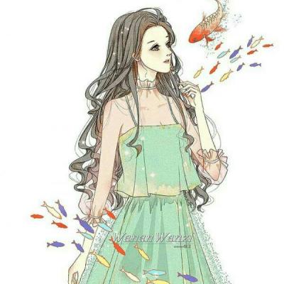 气质淡雅的漫画女生微信头像来啦！8张高清款直接存