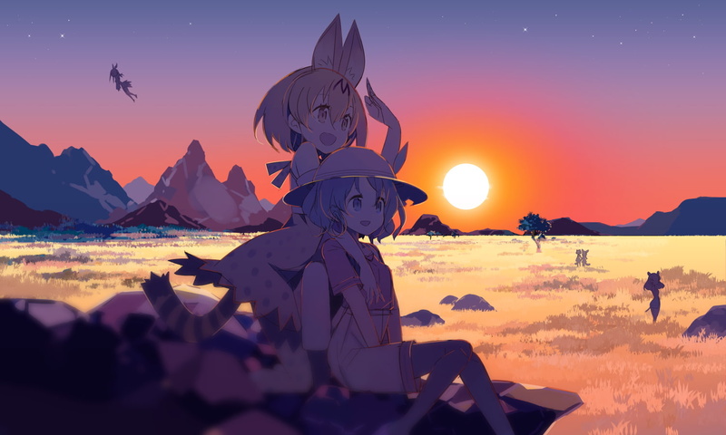 《兽娘动物园》兽娘少女兽耳夕阳壁纸合集
