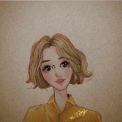 15张简约大方女生手绘微信头像 高清又好看