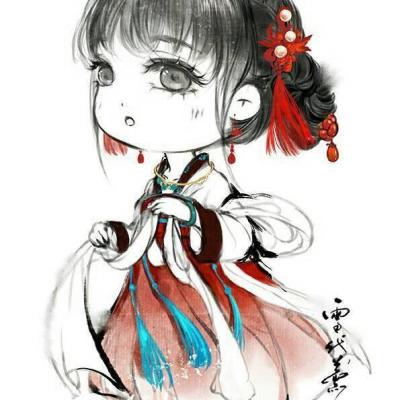 9张软萌古风Q版女生头像 治愈感拉满的古风萌系女头合集