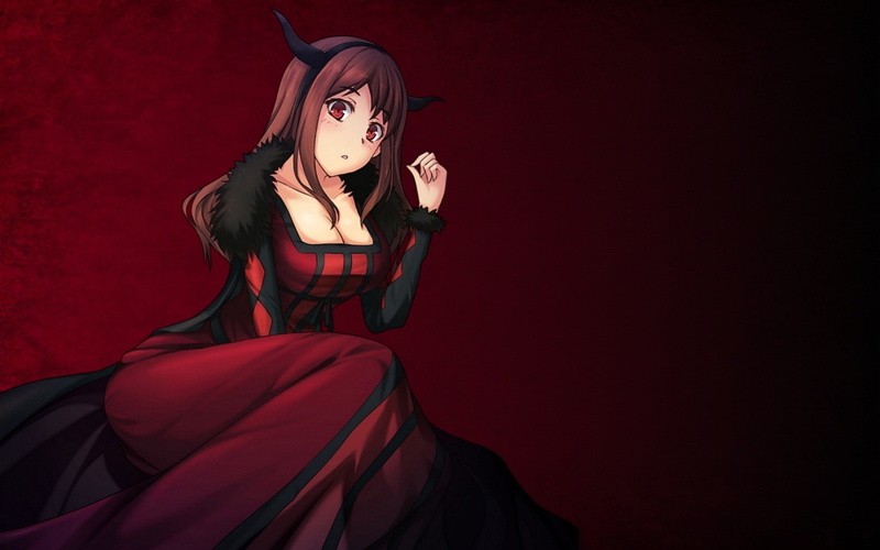 魔王大人绝美壁纸！《魔王勇者》少女礼服高清图