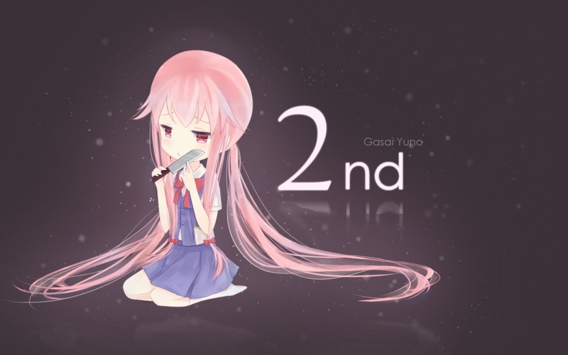 粉发动漫少女壁纸合集！超带感的病娇学姐画风