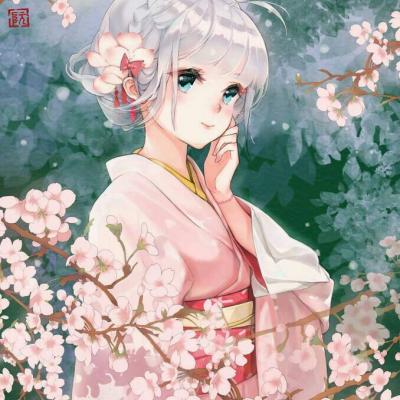 28张梦幻樱花动漫女生头像 高清好看直接用