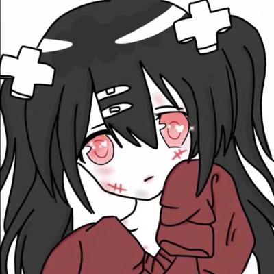 13张高清病娇女生动漫头像 暗黑血腥黑化风格
