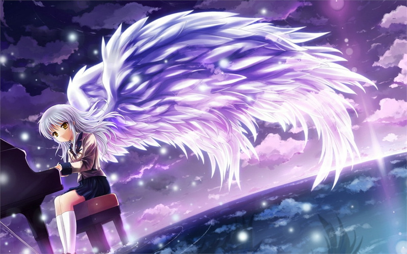 《Angel Beats!》翅膀钢琴少女 720P高清动漫壁纸
