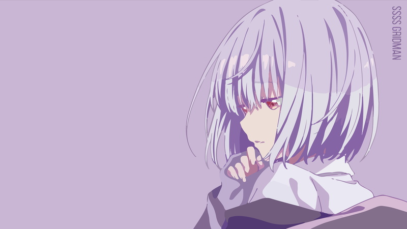 新条茜SSSS.GRIDMAN壁纸 720P画中画风动漫少女手机壁纸