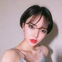短发冷艳红唇女生头像 14张合集
