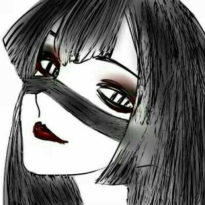 32张高清黑暗丧气动漫女生头像 氛围感拉满