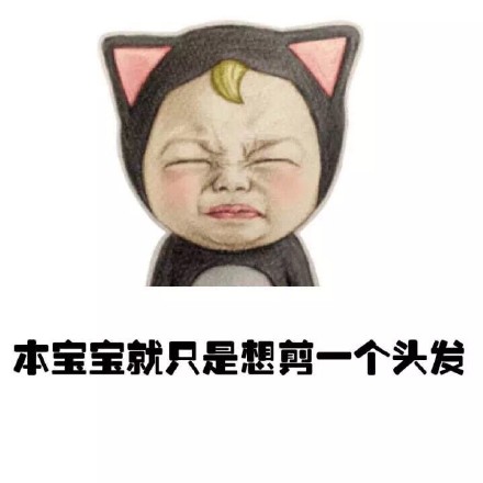 本宝宝只想剪个头发！这套斗图表情包火了