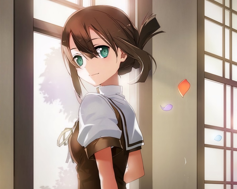 2K高清动漫壁纸 结城友奈是勇者 东乡美森 花瓣主题