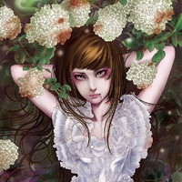 21张暗黑感拉满！惊悚风动漫女生QQ黑化头像合集