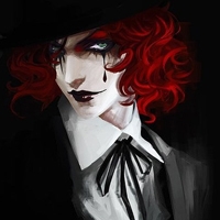 21张暗黑感拉满！惊悚风动漫女生QQ黑化头像合集