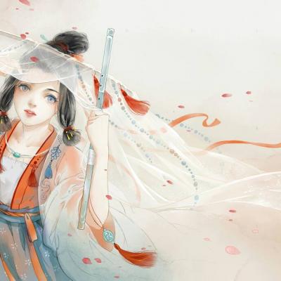 19张高清唯美古风女生动漫头像，氛围感拉满