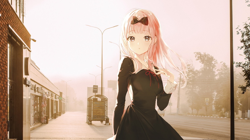 藤原千花 俄罗斯主题动漫拼贴壁纸