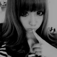 24张女生非主流黑白头像图合集