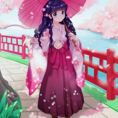 28张梦幻樱花动漫女生头像 高清好看直接用