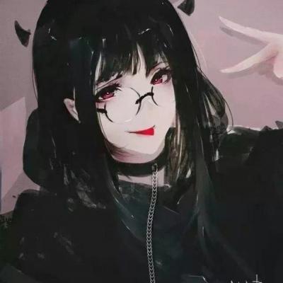 9张高清暗黑系动漫女生头像 氛围感拉满的黑暗风女头合集