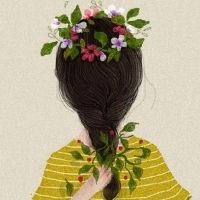 素雅伤感风！10款女生卡通背影头像分享