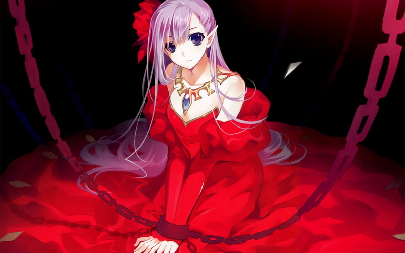 绝美少女囚系锁链主题高清壁纸