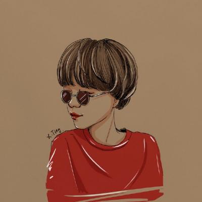 15张简约大方女生手绘微信头像 高清又好看