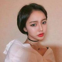 短发冷艳红唇女生头像 14张合集