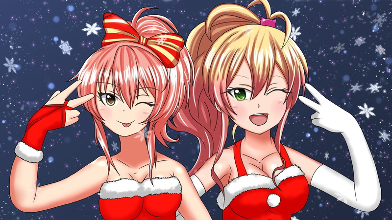 超绝二次元联动壁纸！我推偶像大师和第一次的Gal老婆同框了