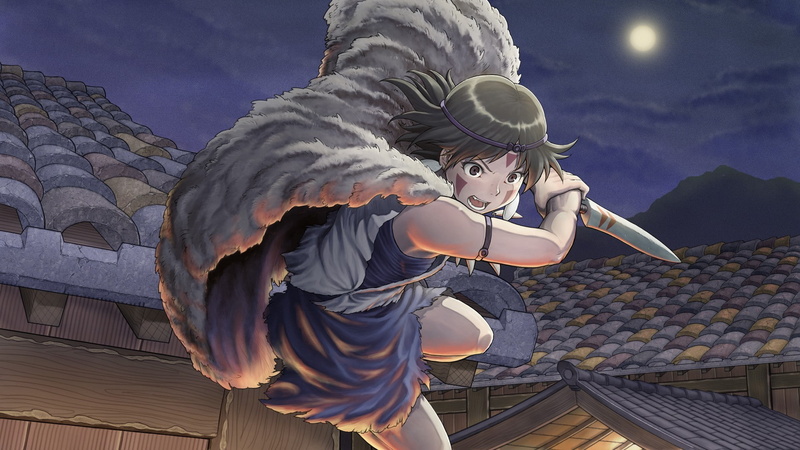 幽灵公主 宫崎骏 动漫少女 动漫 1080P高清壁纸