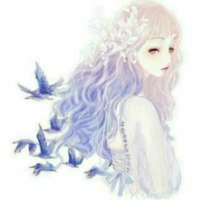 16张女生动漫手绘小清新QQ头像合集
