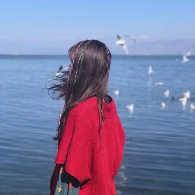 女生面朝大海的背影头像合集 21张高清好看的海边女生背影头像