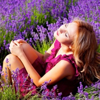 21张带薰衣草的唯美女生QQ头像合集