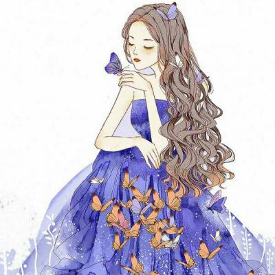 气质淡雅的漫画女生微信头像来啦！8张高清款直接存