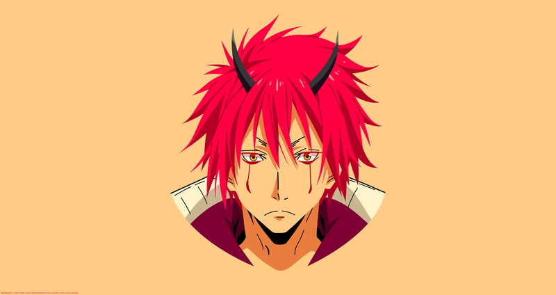 关于我转生变成史莱姆这档事 红丸高清壁纸 极简风8K人脸壁纸