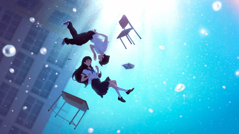 水下蓝调二次元少女壁纸合集
