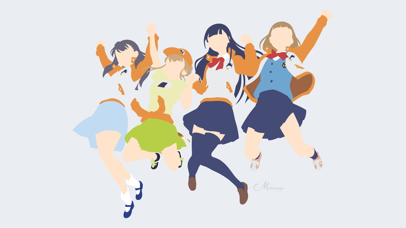 《比宇宙更远的地方》高清水壁纸 四位少女同框合集