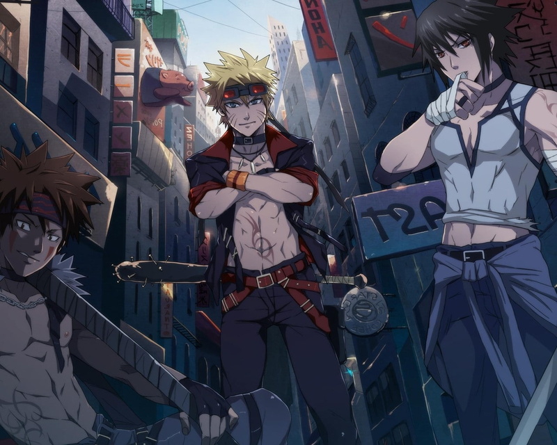 火影同人壁纸合集 佐助鸣人超帅壁纸