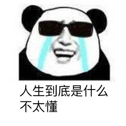 熊猫金馆长版「人生到底是什么不太懂」表情包合集