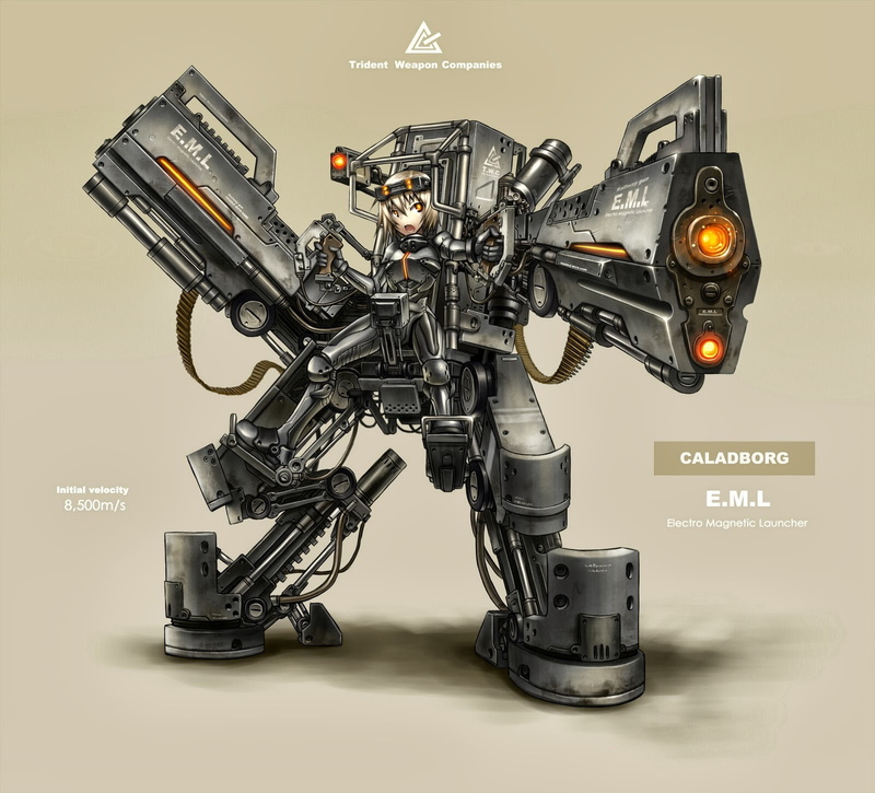 这张壁纸的灵魂：机械少女与硬核工业美学