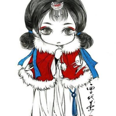 9张软萌古风Q版女生头像 治愈感拉满的古风萌系女头合集
