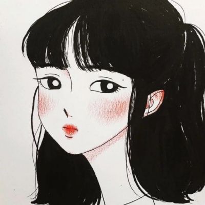 15张清新可爱的卡通少女头像合集