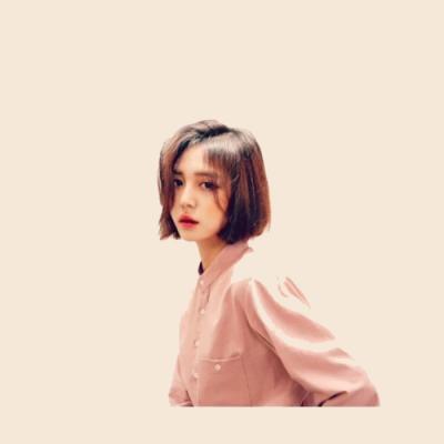 26张高清清新风！女生短发侧脸头像合集