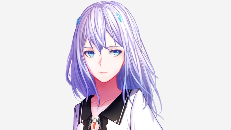 银发二次元少女高清壁纸合集