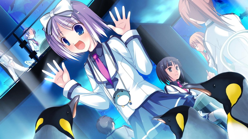 紫色制服动漫少女壁纸