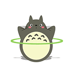 软萌龙猫在线做运动！这套QQ表情包太治愈了
