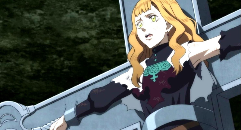 4K超清黑色五叶草动漫少女壁纸